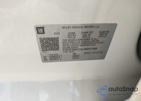 2020 GMC Yukon 2Wd Slt from USA, damaged, VIN 1GKS1BKCXLR247345